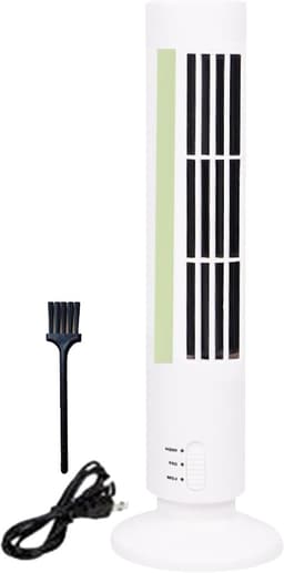 Staande ventilator - Bladloos model - Thuis verkoeling - Stille werking - 10.8 cm - Wit — thumbnail 1