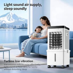 Verdampingskoeler - Draagbare airco - Ruimte koelen - 4-in-1 functie - 2x 15L tank - Wit — thumbnail 5