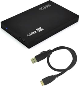 Externe Harde Schijf - Draagbare HDD - Bestanden Opslaan - Ultra Slank Ontwerp - 2.5 inch - Zwart — thumbnail 1