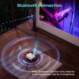 SnelShoppen - Mini Beamer WiFi Bluetooth Full HD 1080P, 4K Home Cinema, 300'' Display, Zoomfunctie, Compatibel met Smartphone/HDMI/USB/Laptop/Fire Sti — thumbnail 5