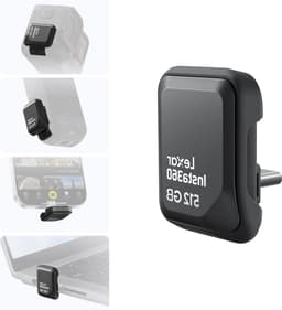 Externe SSD - Draagbare Opslag - Bestanden Overzetten - Snelle Leessnelheid - 512 GB - Zwart — thumbnail 1