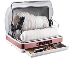 Mini Vaatwasser - Compacte Tafelmodel - Keuken Reinigen - Dubbele Waterinlaat - 47x40x39 cm - Wit