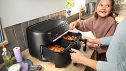Bosch Serie 4 MAFD440B0 - Airfryer - Dubbele mand - 9L - 2500W - Zwart — thumbnail 3