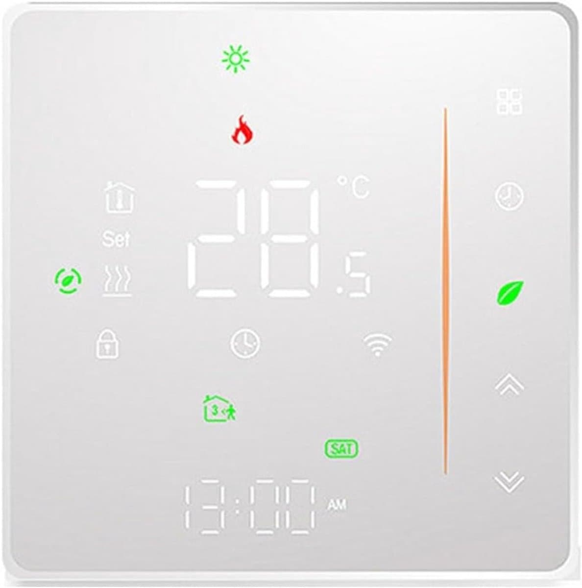 Slimme Thermostaat - App Gestuurd - Vloerverwarming Instellen - Weekschema Programmeerbaar - 8.6 cm - Zwart — afbeelding 1