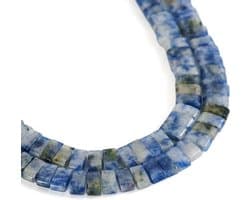 Blauwe Jaspis Ovale 2-Hole Multi Strand Links - Set van 148 stuks voor Sieraden Maken