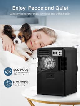 Mini Koelkast 15L - Koelen en Verwarmen - AC/DC - Stil - Voor Auto, Kantoor en Slaapkamer — thumbnail 4
