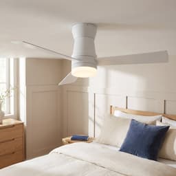 Plafondventilator met lamp - Diameter 132 cm - afstandsbediening - 6 stille snelheden - 3 kleurtemperaturen - omkeerbaar - Wit — thumbnail 1