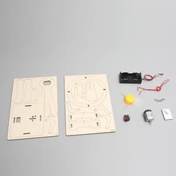 Houten Ventilator - Doe-het-zelf Kit - Natuurkunde Leren - Veilig Ontwerp - 9 x 7.5 x 18 cm - Houtkleur — thumbnail 4