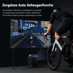 Cycplus F1 Cardio - Fitness Fan met Afstandbediening - Air Mover - Ventilator - met App - Vloerventilator - Hartmeter - Cycling fan - Fiets ventilator - Indoor — thumbnail 5