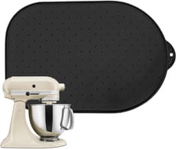 Antislipmat Keukenmachine - Apparaten Pad - Gemakkelijk Schuiven - Beschermt Werkblad - ca. 40x27 cm - Zwart — thumbnail 1
