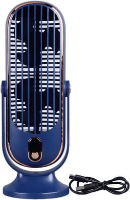 Torenventilator Bureau - Ventilator USB - Persoonlijke Koeling - 5 Snelheden Instelbaar - 27 x 10 x 9 cm - Blauw — thumbnail 1
