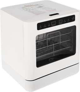 Mini Vaatwasser - Compact Apparaat - Snel Servies Wassen - Vier Programma's - 40x45x46 cm - Wit — thumbnail 1