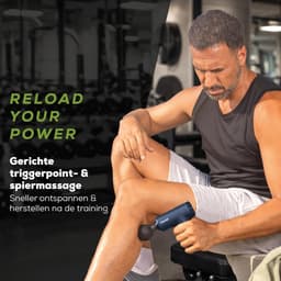 SnelShoppen - Professioneel Massagepistool voor Ontspanning & Regeneratie, Triggerpoint Massage, Krachtig met 5 Opzetstukken, 5 Intensiteitsniveaus, S — thumbnail 5