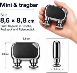 SnelShoppen - Hoogwaardig Mini Massagepistool met USB C, 3 Instelbare Standen voor Spieren, Pijnverlichting en Ontspanning, Draagbaar en Handzaam voor — thumbnail 3