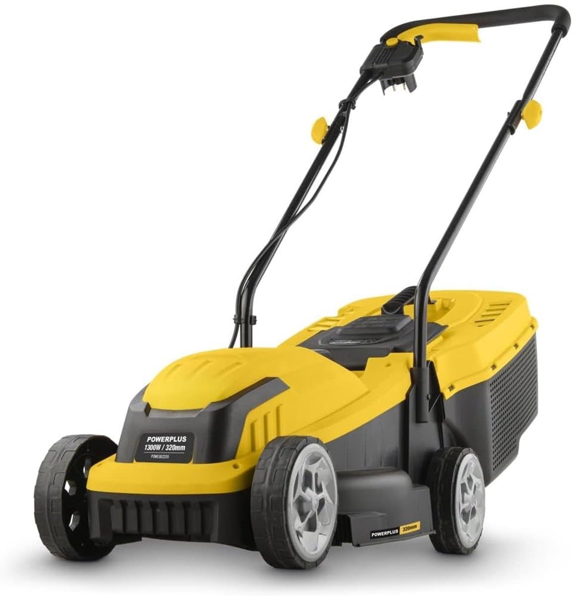 Grasmaaier elektrisch compact met opvangbak verstelbare maaihoogte 1300W motor maaibreedte 32 cm voor kleine gazons — afbeelding 1