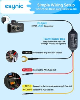 Solidchoice - Dash Cam ACC Hardwire Kit met Spanning Weergave — thumbnail 5