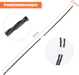 SnelShoppen - 32 Stuks Grasmaaier Trimmerdraad - Extra Sterke Draad - 37 cm Lengte - Ø 3,5 mm - Inclusief 2 Spoelafdekkingen - Geschikt voor Tuin en G — thumbnail 5