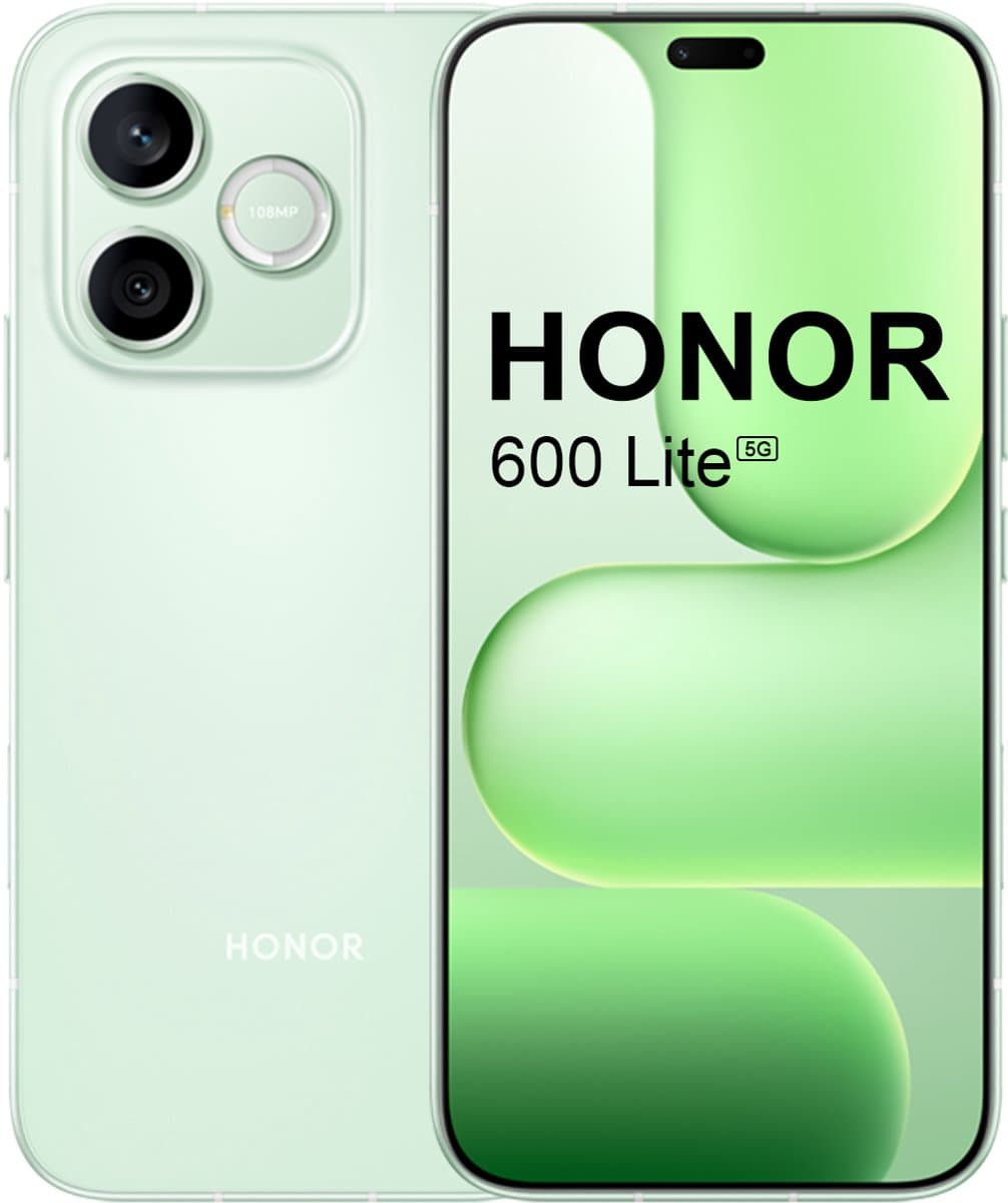 HONOR 600 Lite 5G Smartphone – 8GB RAM 256GB Opslag – 6.6" AMOLED 120Hz – Octa-core – 6520mAh Batterij – IP66 - Sprout Green — afbeelding 1