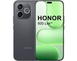 HONOR 600 Lite 8GB+256GB 5G Smartphone – 6.6" AMOLED 120Hz – 108MP Camera – 6520mAh Batterij – Zwart Mobiel