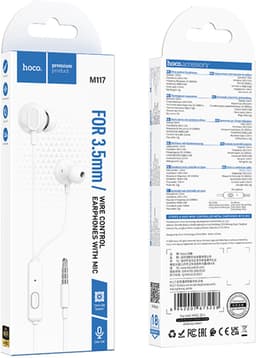Hoco M117 Oordopjes met Draad - In-Ear Oordopjes met Microfoon - 3,5mm Jack - Helder Geluid - Universele Aux Aansluiting — thumbnail 5