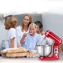 Keukenmachine - Keukenmixer - Foodprocessor - Keukenmachines & Mixers - Kitchenaid Keukenmachine - 6L Roestvrijstalen Kom – 1200W Krachtige Motor – 6 Snelheden – Zilver — thumbnail 4