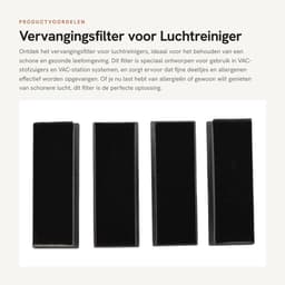 Dailygoods- Vervangingsfilter Stofzuiger - Stofzuigerfilter VAC - Filtervervanging - Allergieën Verminderen - Eenvoudig te Installeren - Geschikt voor VAC Station — thumbnail 1