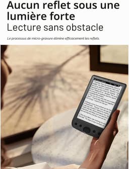 De BK6025 EPAPER e-reader is een draagbare e-reader met een 6-inch e-ink-scherm, instelbare lettergrootte, audioboekfunctionaliteit en oogvriendelijke leesmogelijkheden (8 GB). — thumbnail 4