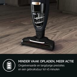 Draadloze Steelstofzuiger - Kruimelzuiger Handstofzuiger - Huis Schoonmaken - Tot 45 Min Werktijd - 0.3 Liter Capaciteit - Grijs — thumbnail 4