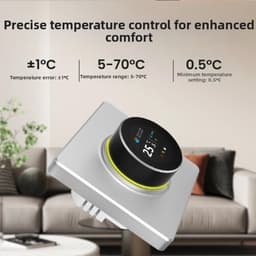 Slimme thermostaat - Verwarmingsregelaar - Comfort regelen - Afstandsbediening via app - 80x80mm - Wit — thumbnail 5