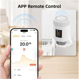 Thermostaat Radiator Actuator - Slimme Kraan - Energie Besparen - App Bediening - 4 Stuks - Wit — thumbnail 4
