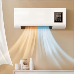 Kanaalloze Airconditioner - Wandmodel Koeler - Ruimte Klimaat - Slimme Automatische Aanpassing - 2000w Vermogen - Wit — thumbnail 3