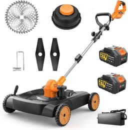 Accugrasmaaier 3-in-1 - Grasmaaier trimmer - Gazononderhoud - Borstelloze motor - 48 cm snijbreedte - Oranje — thumbnail 1