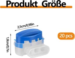 SnelShoppen - Kabelconnector voor Robotic Grasmaaier, Waterdichte Terminal Blokken, Kabelclips voor Tuin, Buiten, Set van 20, Hoogwaardige ABS Materia — thumbnail 5