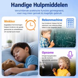 Vashoy T86 - GPS Horloge Kind geschikt - Kinder Smartwatch - Smartwatch Kinderen met HD - camera & Videobellen - voor SIM kaart - 750 mAh Long Battery - IPX7 Waterdicht - SOS Knop - School Mode - Veilige Zones - GPS Tracker - 1 Jaar Garantie - Zwart — thumbnail 4