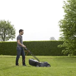 Elektrische grasmaaier - Snoer maaier - Gazon onderhoud - Krachtige motor - 40L opvangbak - Geel — thumbnail 3