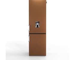 Nunki Large H2O – Koel-vriescombinatie – Waterdispenser – E-klasse – 268 liter – Brown Matte Metallic