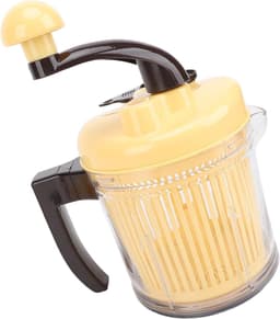 Keukenmachine met mand - Handmatige vleesmolen - Groenten hakken - Stille drie versnellingen - 2500 ml capaciteit - Zilver — thumbnail 5
