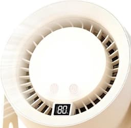 Desktop Ventilator - Bureauventilator Verstelbaar - Persoonlijke Verkoeling - 2-In-1 Oplaadbaar - 16 cm Hoog - Wit — thumbnail 5