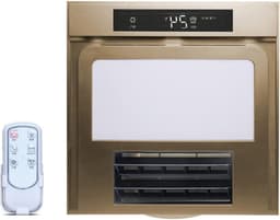 Geïntegreerde Plafondventilator - Ventilatie Verlichting Combo - Frisse Lucht Creëren - 3-in-1 Combinatie - 30x30x14cm - Goud — thumbnail 1