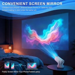 Mini Videoprojector - Compact en Lichtgewicht - 4K Resolutie - Ingebouwd Android 11 - Voor Thuisgebruik en Reizen — thumbnail 4