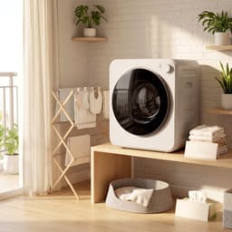 Sogiol® Compacte Mini Wasdroger afvoerdroger - 5 Programma's - RVS Trommel 4 kg 800W 400W — thumbnail 3