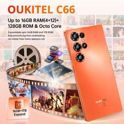 OUKITEL C66 Smartphone 4G-16 RAM-128ROM-6.73 inch HD 120HZ-5000 mAh-64MP camera-Android16 — thumbnail 5