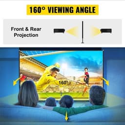 Beamer Scherm - Projector Screen - Projector Scherm - Projector Doek - Projector Scherm voor Beamer - Home Cinema Thuisbioscoop - Draagbare Beamer - Tripods — thumbnail 1