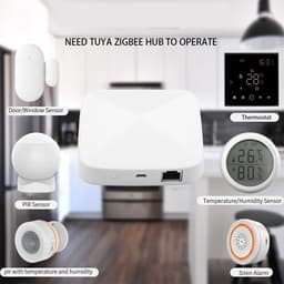 Digitale Thermostaat - Temperatuurregelaar Verwarming - Slimme Huisregeling - App Bediening - 86x86mm - Wit — thumbnail 4