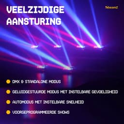 BeamZ MHL820 Double Helix - Spider moving head met 2 beweegbare barren met 4 LED's per bar — thumbnail 2