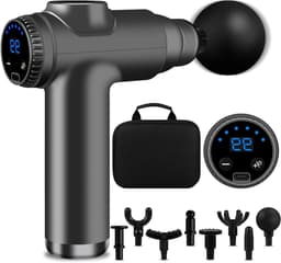 Mini Massage Gun - Spier Herstel - Spier Ontspanning - 99 Snelheden - 10 x 5 x 10 cm - Zwart — thumbnail 1