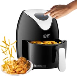 Digitale Airfryer - Hete Lucht Friteuse Vetvrij - Gezond Koken - Roestvrijstalen Reservoir - 18 Liter - Zwart — thumbnail 1