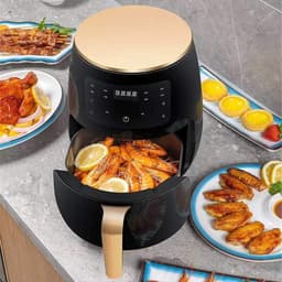 Heteluchtfriteuse - Airfryer Frituurpan - Gezond Koken - Olievrij Koken - 45 Liter - Multi — thumbnail 4