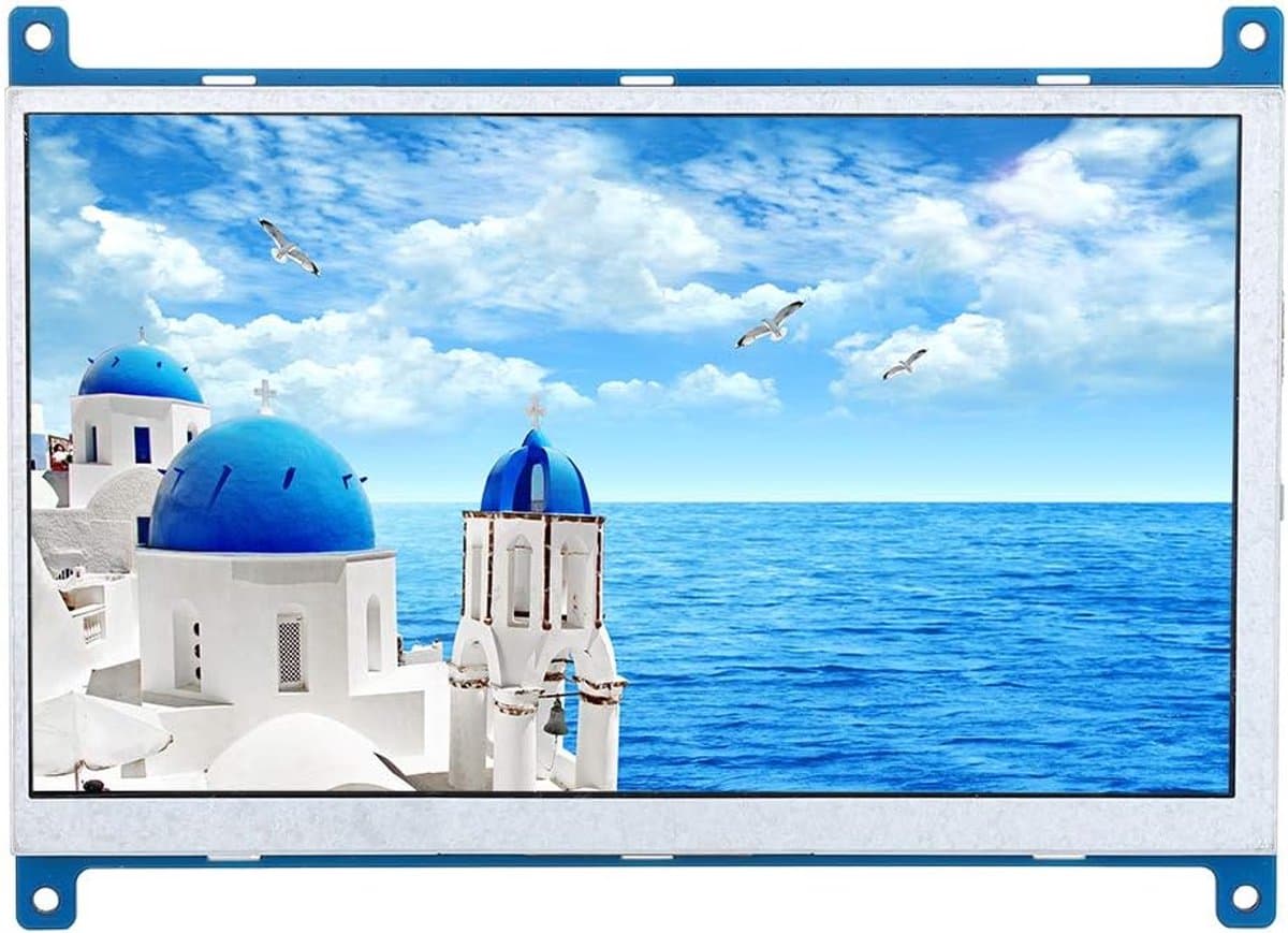 SnelShoppen - 7 Inch HDMI Monitor Display 1024 X 600 HD TFT Scherm voor Raspberry Pi 4B/3B - Compact en Energiezuinig — afbeelding 1