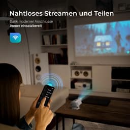 Mini projector 1080p Full HD - autofocus & 4D keystone - stofvrij ontwerp - ideaal voor thuisbioscoop - SnelShoppen — thumbnail 4